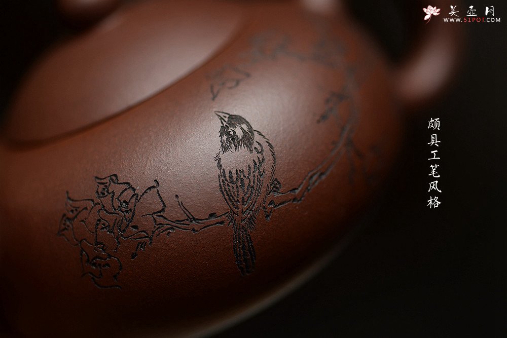 紫砂壶图片：谭华斌近作 道洪风格之玉露 刀法精炼 可人小壶 美壶特惠 - 宜兴紫砂壶网