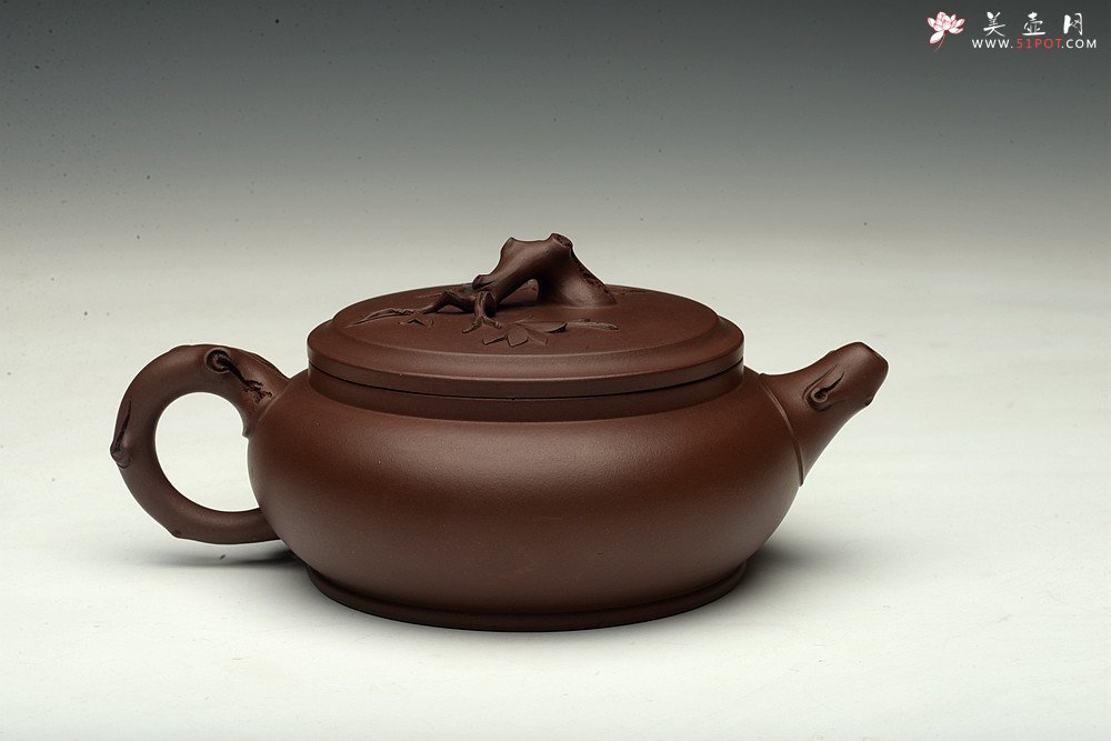 紫砂壶图片：春天的气息~大口实用 玉兰迎春 孙伟强张新亚合作原创作品 - 宜兴紫砂壶网