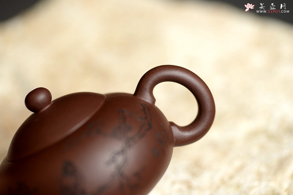 紫砂壶图片：谭华斌近作 道洪风格之玉露 刀法精炼 可人小壶 美壶特惠 - 宜兴紫砂壶网