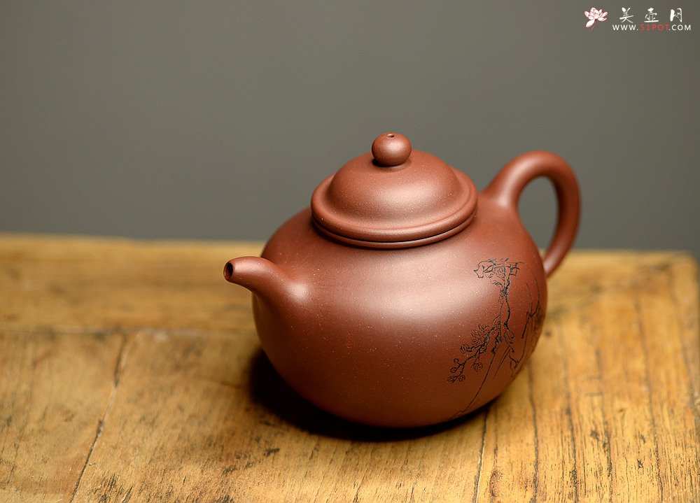 紫砂壶图片：大气饱满 优质清水 传统掇球 茶聚实用 - 宜兴紫砂壶网