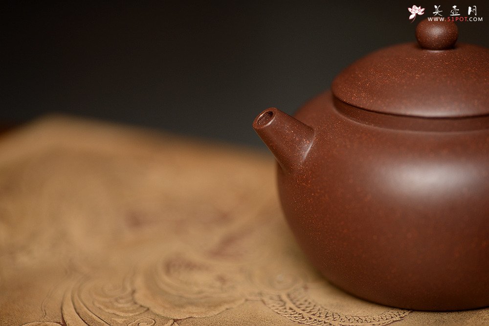 紫砂壶图片：美壶双节特惠 路达作品 敦厚可人~ 全手圆趣 - 宜兴紫砂壶网