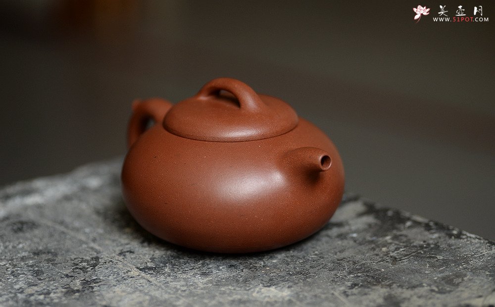 紫砂壶图片：施梦佳全手新作 舒展温润 扁而不僵 过桥扁腹 - 宜兴紫砂壶网