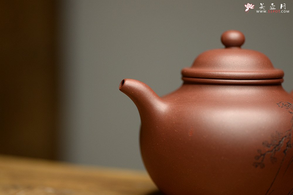 紫砂壶图片：大气饱满 优质清水 传统掇球 茶聚实用 - 宜兴紫砂壶网