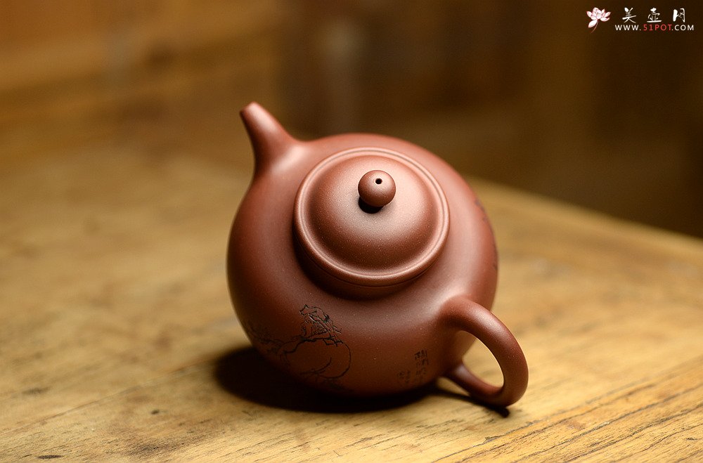 紫砂壶图片：大气饱满 优质清水 传统掇球 茶聚实用 - 宜兴紫砂壶网