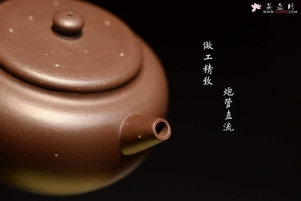 紫砂壶图片：潜力股陈春妹 自藏老拼紫 全手铺砂明式巨轮 做工精致 性价比明显 - 宜兴紫砂壶网