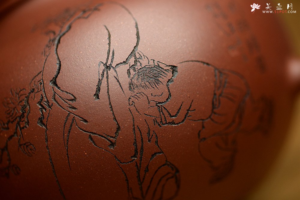 紫砂壶图片：大气饱满 优质清水 传统掇球 茶聚实用 - 宜兴紫砂壶网