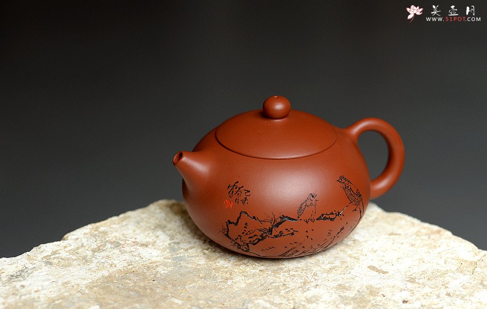 紫砂壶图片：小巧可人 实用有趣 原矿赵庄朱泥之西施 - 宜兴紫砂壶网
