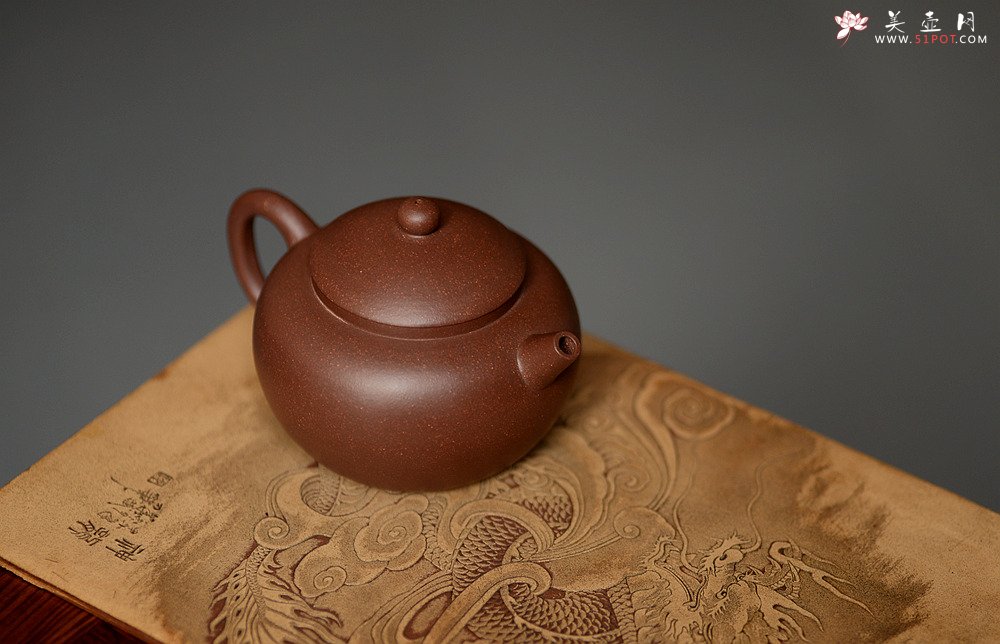 紫砂壶图片：美壶双节特惠 路达作品 敦厚可人~ 全手圆趣 - 宜兴紫砂壶网