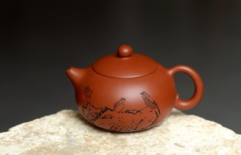 紫砂壶图片：小巧可人 实用有趣 原矿赵庄朱泥之西施 - 宜兴紫砂壶网