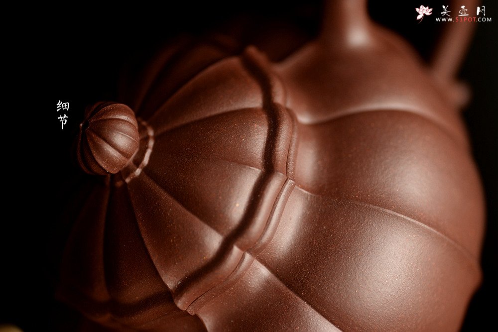 紫砂壶图片：方圆堂实力派 许嘉年精品代表作 菱花莲子 仙花若现 全手精工之作 - 宜兴紫砂壶网