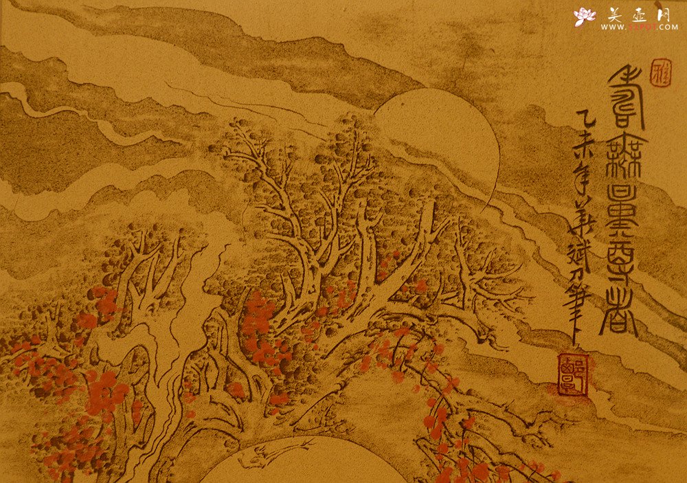 紫砂壶图片：谭华斌精心装饰 罗汉壁画 送礼自珍佳作 - 宜兴紫砂壶网