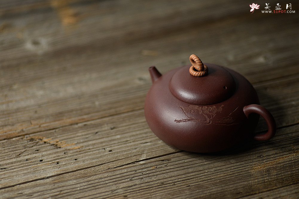 紫砂壶图片：高路装饰 别样心意~ 全手静远  - 宜兴紫砂壶网