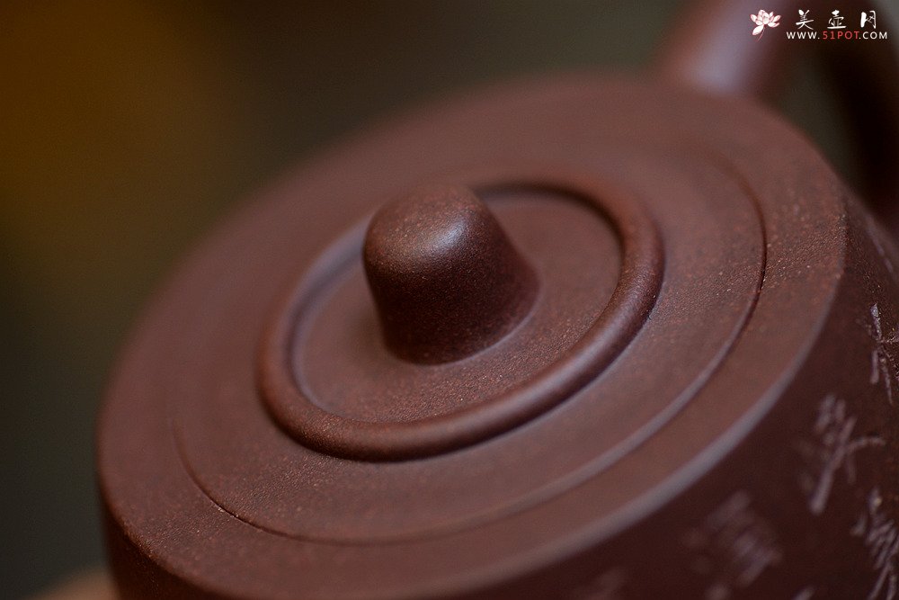 紫砂壶图片：淞庐出品 文气十足 古扑有张力 全手双线井栏 - 宜兴紫砂壶网