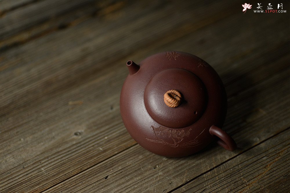 紫砂壶图片：高路装饰 别样心意~ 全手静远  - 宜兴紫砂壶网