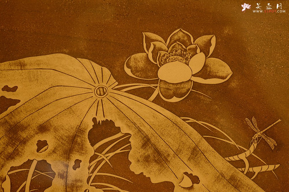 紫砂壶图片：谭华斌精心装饰 壁画 韵味十足 - 宜兴紫砂壶网