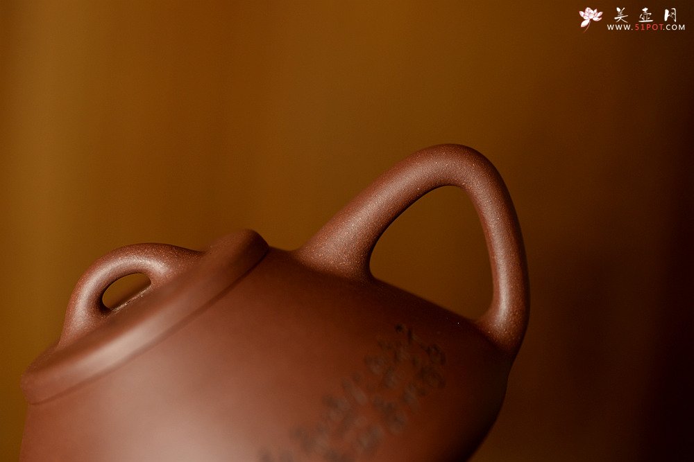 紫砂壶图片：吴杰摹古之全手子冶石瓢 墨生装饰 器形端正~ 骨肉均挺 - 宜兴紫砂壶网