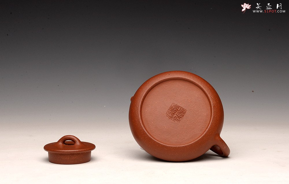 紫砂壶图片：周斌全手力作  优质油润降坡泥 合瓢 知秋装饰 - 宜兴紫砂壶网