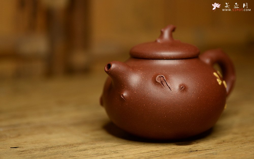 紫砂壶图片：单志萍作品 大气饱满 实用花器 凌寒 - 宜兴紫砂壶网