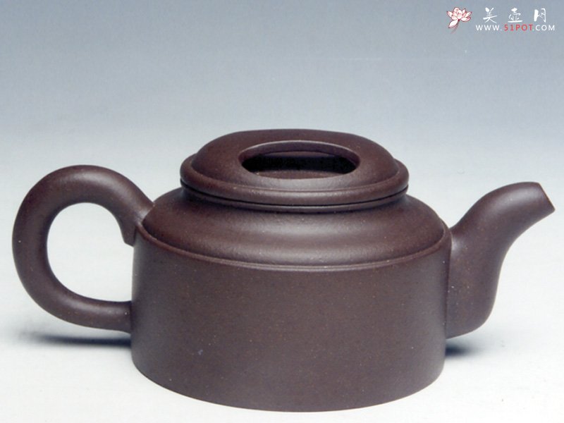 紫砂壶图片：洋桶牛盖 - 宜兴紫砂壶网