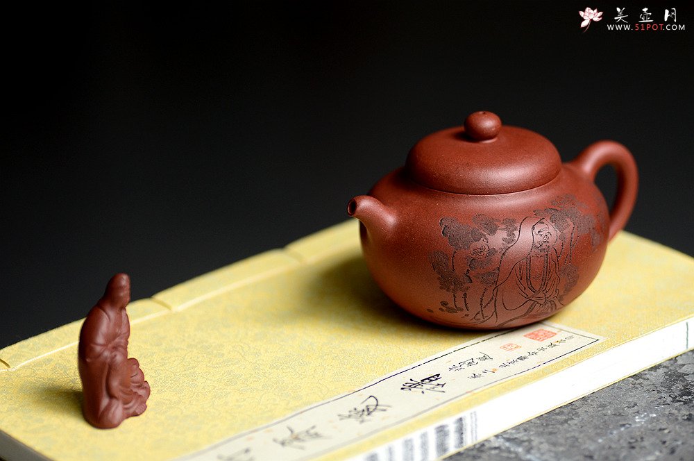 紫砂壶图片：美壶特惠 谭华斌作品 柿圆壶 圆润饱满  - 宜兴紫砂壶网