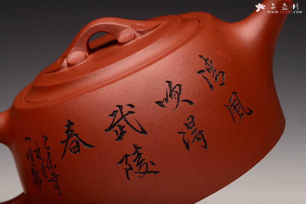 紫砂壶图片：枫桥夜泊之如意井栏 大口实用 - 宜兴紫砂壶网