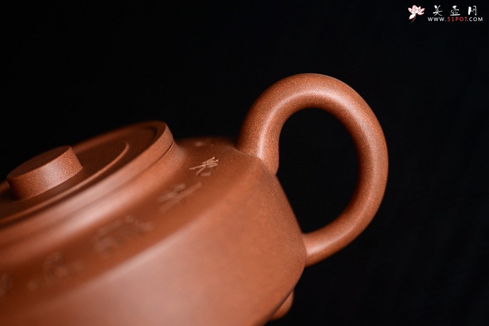 紫砂壶图片：只为茶人 摹古玉成窑周盘 古雅大气 刻绘老辣  - 宜兴紫砂壶网