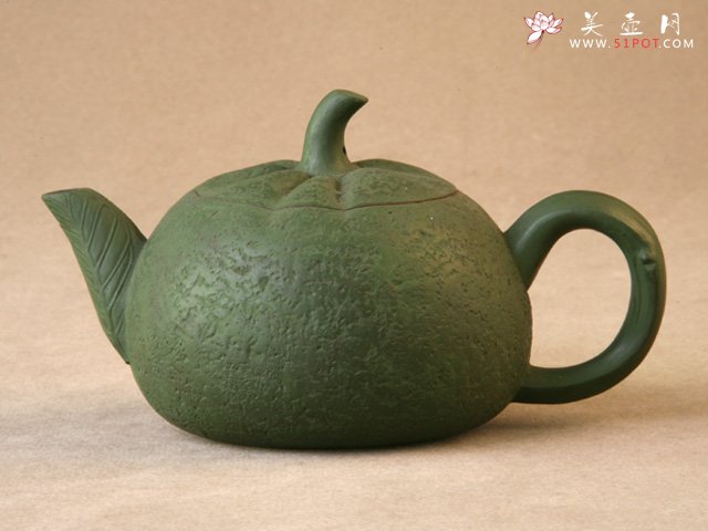 紫砂壶图片：绿皮橘子壶 - 宜兴紫砂壶网