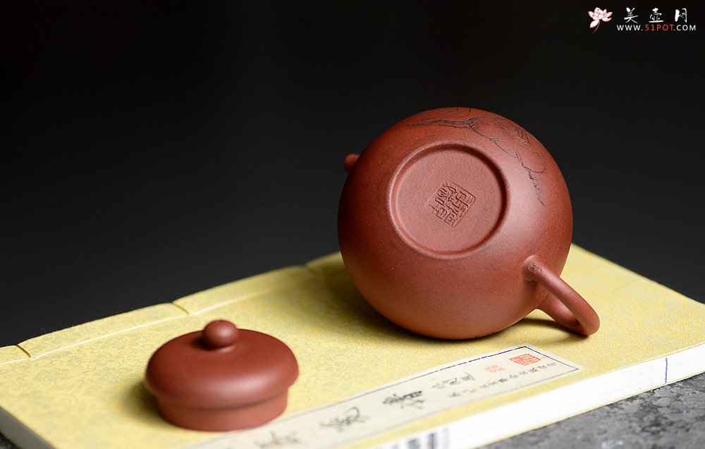 紫砂壶图片：美壶特惠 谭华斌作品 柿圆壶 圆润饱满  - 宜兴紫砂壶网