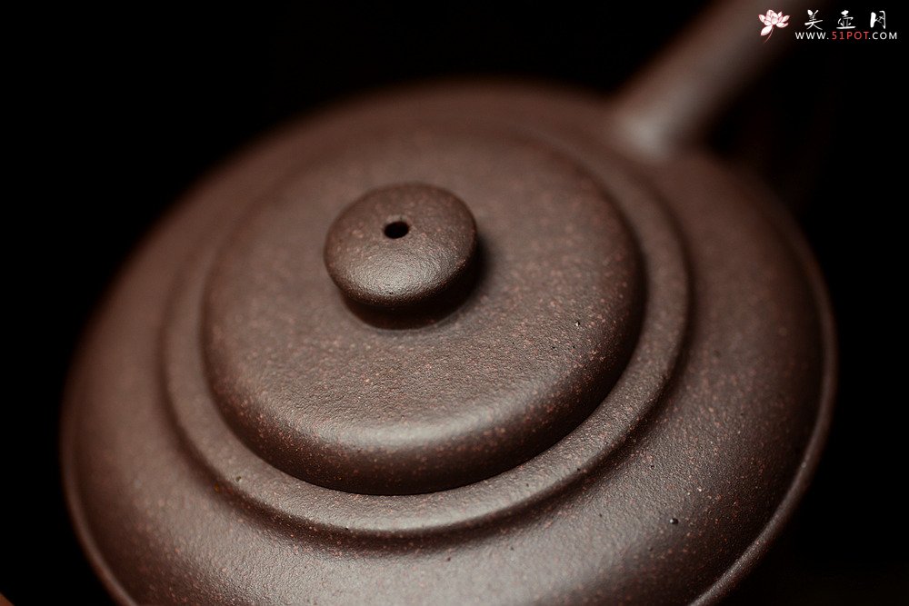 紫砂壶图片：淞庐作品 敦厚古朴 轻巧有动感 全手虎镦壶 高温老紫泥 - 宜兴紫砂壶网