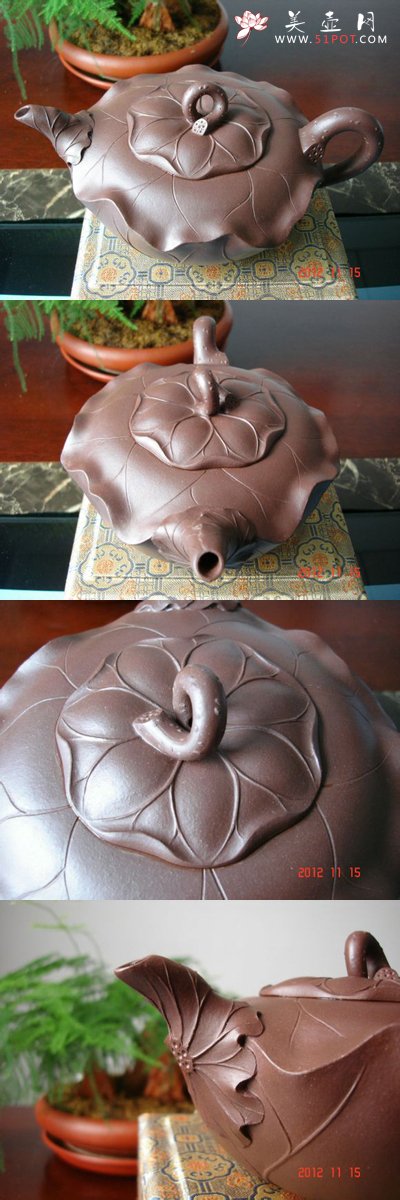 紫砂壶图片：荷叶壶 - 宜兴紫砂壶网