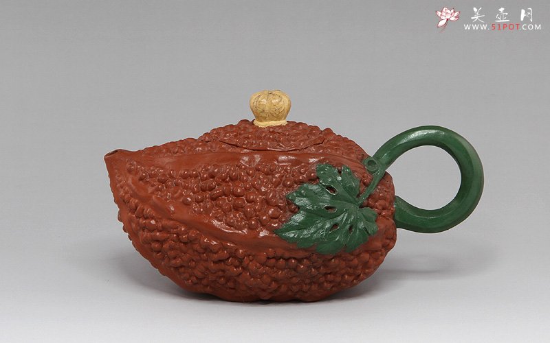 紫砂壶图片：迷人金铃子壶 - 宜兴紫砂壶网