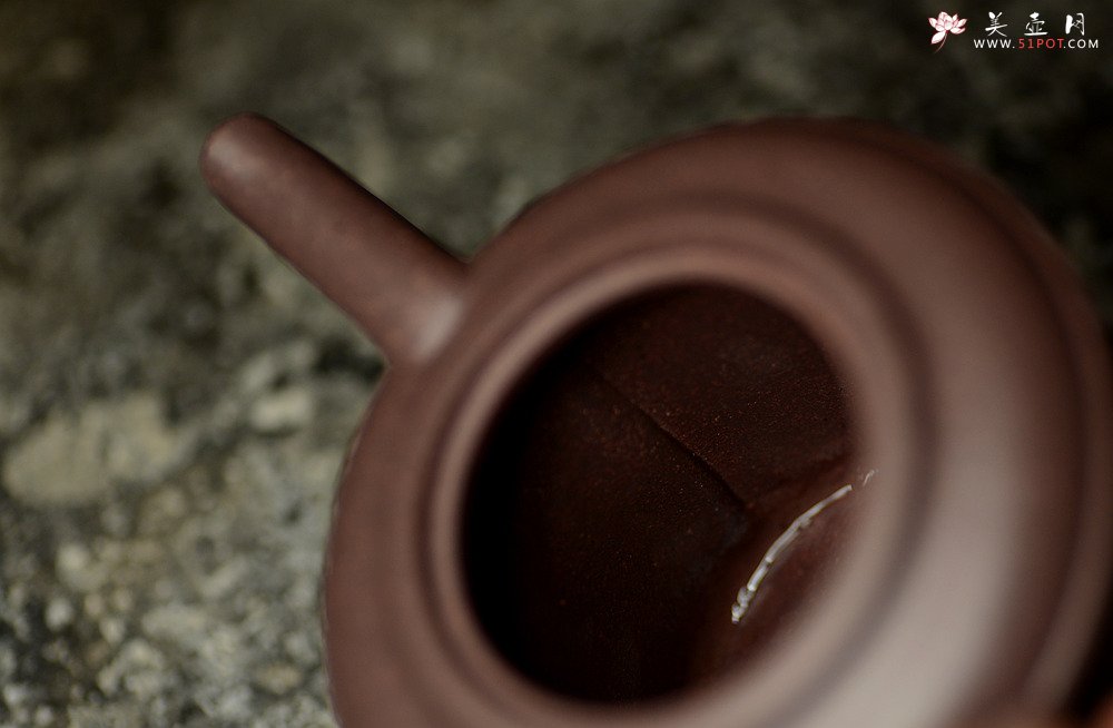 紫砂壶图片：淞庐作品 敦厚古朴 轻巧有动感 全手虎镦壶 高温老紫泥 - 宜兴紫砂壶网