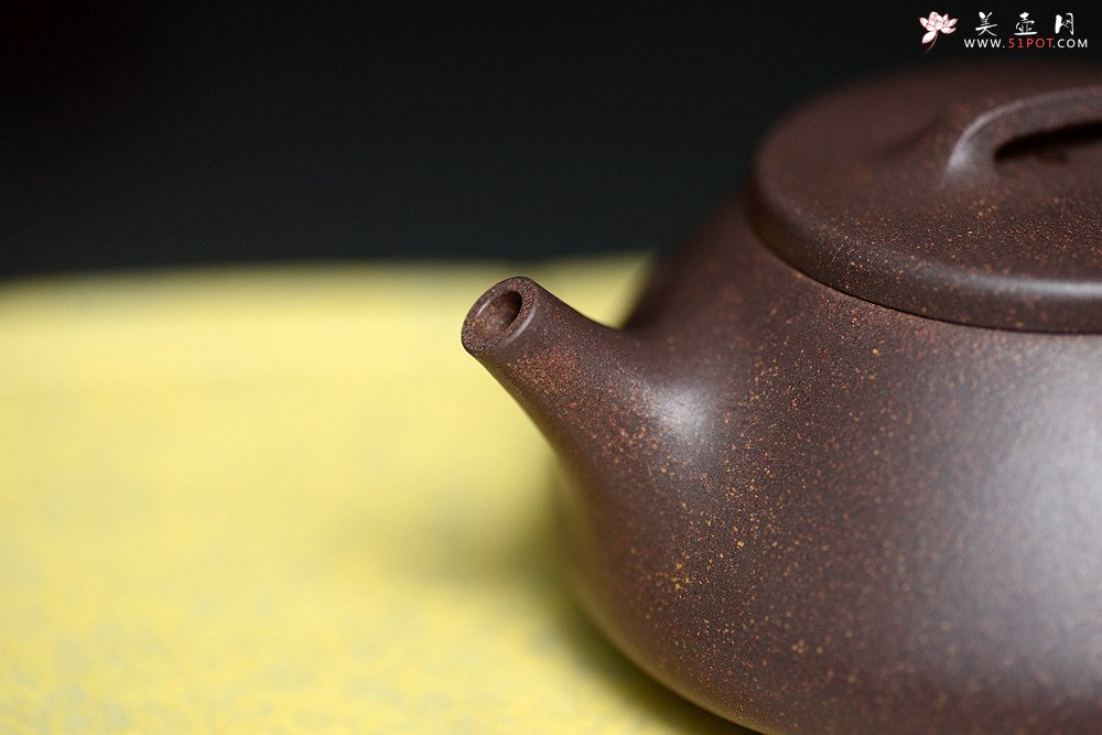 紫砂壶图片：周斌全手力作 知秋精炼刀法 蕉阴浓处烹新茶 全手大口石瓢 高温老紫泥 - 宜兴紫砂壶网