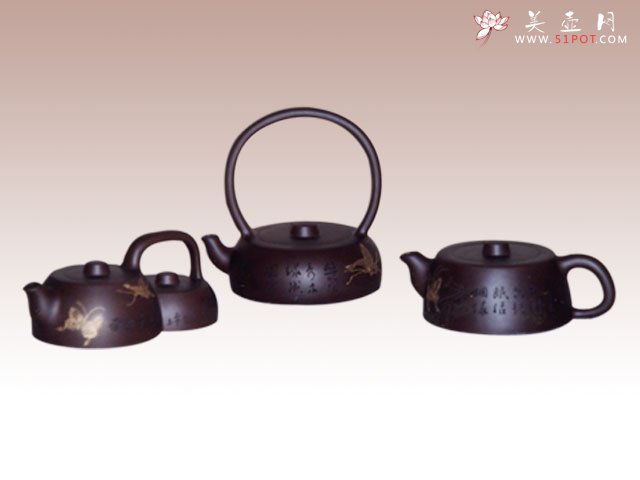 紫砂壶图片：梁祝系列壶 - 宜兴紫砂壶网