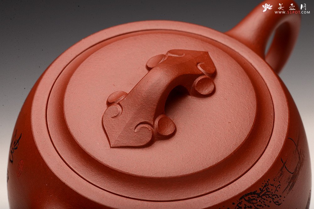 紫砂壶图片：枫桥夜泊之如意井栏 大口实用 - 宜兴紫砂壶网