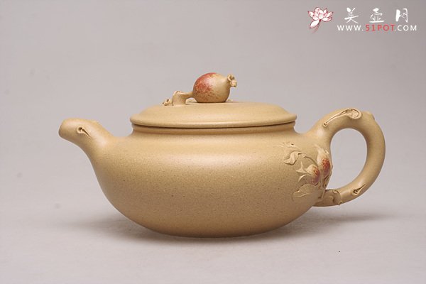 紫砂壶图片：仿古石榴壶 - 宜兴紫砂壶网