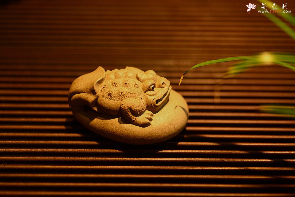 紫砂壶图片：金蟾 做工精致 栩栩如生 和气生财 茶盘尤物 - 宜兴紫砂壶网