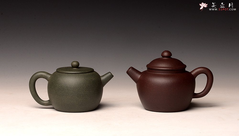 紫砂壶图片：美壶特惠 五色土巨轮套组 把玩送礼佳品 - 宜兴紫砂壶网