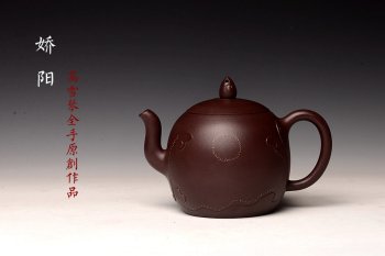 紫砂壶图片：高雪琴全手原创作品 飘逸 雅致 经典之作 全手娇阳 - 宜兴紫砂壶网
