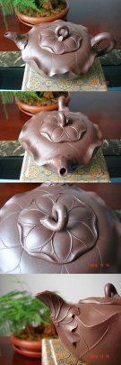 紫砂壶图片：荷叶壶 - 宜兴紫砂壶网