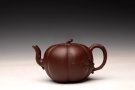 紫砂壶图片：顾正芳乙未年新品 饱满丰润 灵韵秀雅 全手筋纹南瓜 田园清趣 - 宜兴紫砂壶网