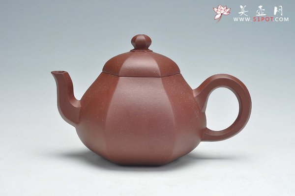 紫砂壶图片：六方梨形 - 宜兴紫砂壶网