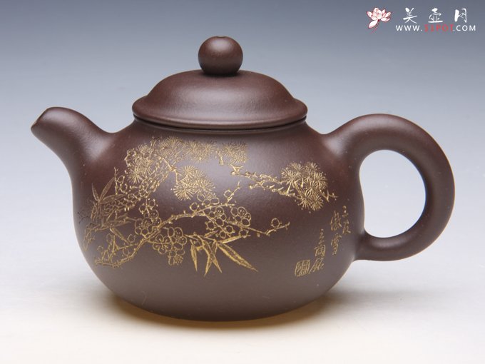 紫砂壶图片：三友傲雪 - 宜兴紫砂壶网