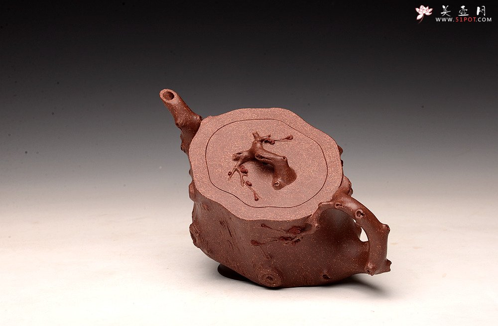 紫砂壶图片：单志萍新作 苍劲之意 古拙之风  全手梅桩 经典作品 - 宜兴紫砂壶网