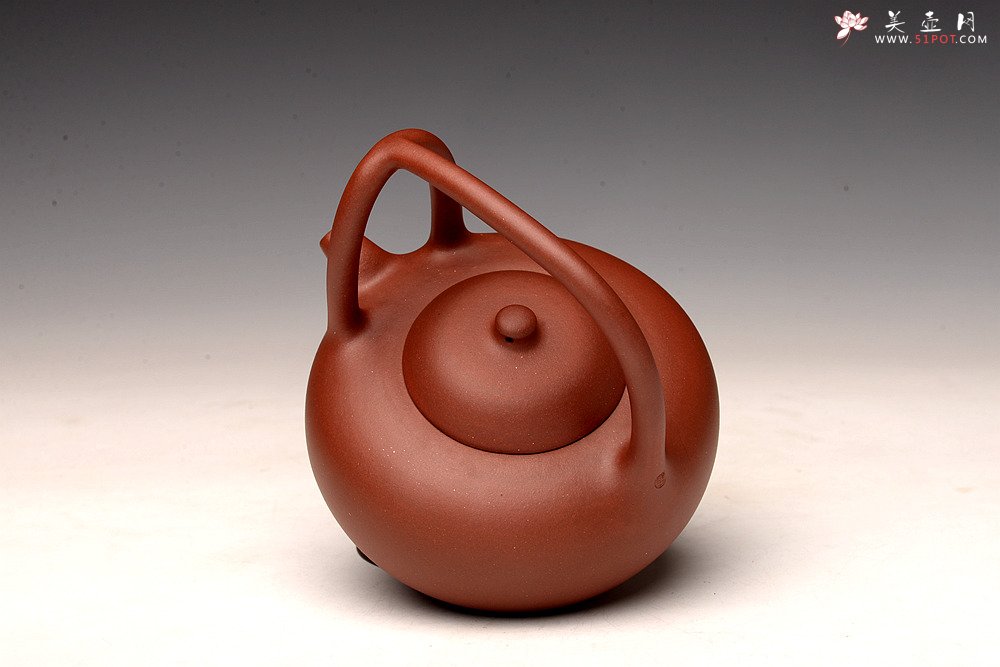 紫砂壶图片：张悦全手工新品 柿提壶 难度大  - 宜兴紫砂壶网