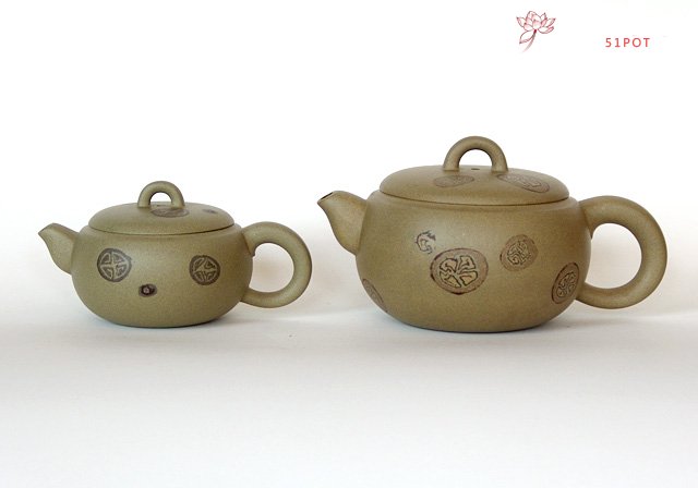 紫砂壶图片：福禄（大、小） - 宜兴紫砂壶网