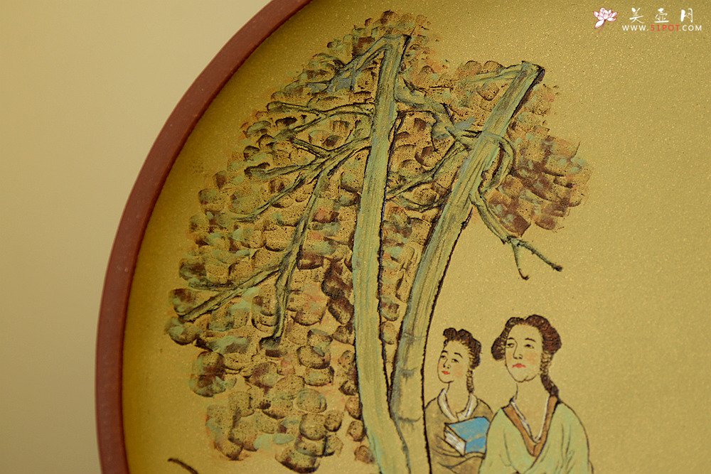 紫砂壶图片：朱牧清作品 挂盘 装饰新意 韵味十足 - 宜兴紫砂壶网