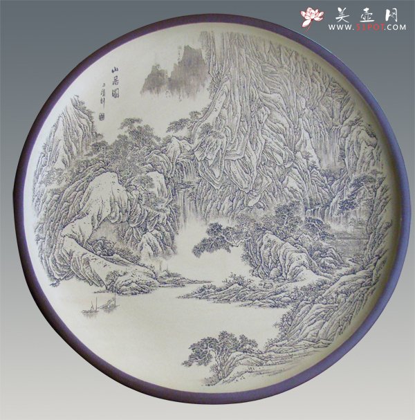 紫砂壶图片：山居图 - 宜兴紫砂壶网