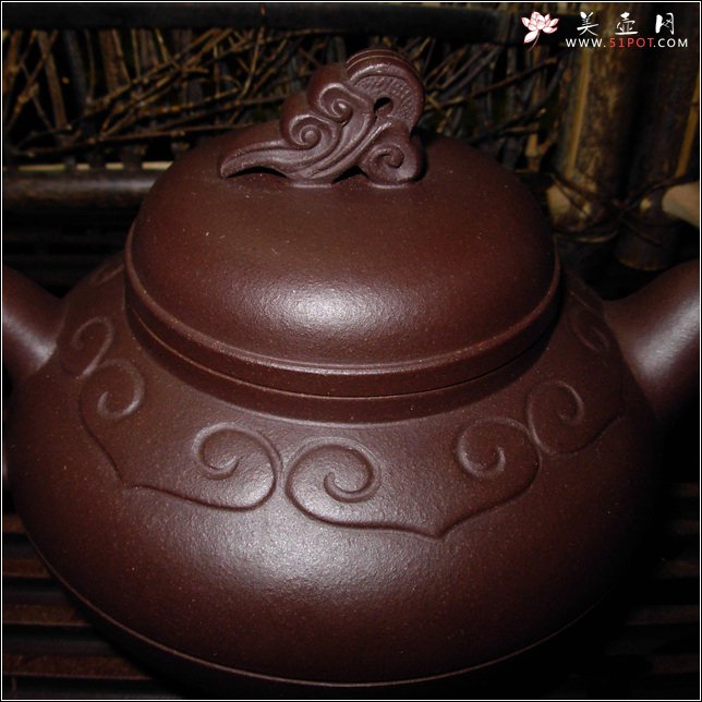 紫砂壶图片：祥云如意壶 - 宜兴紫砂壶网