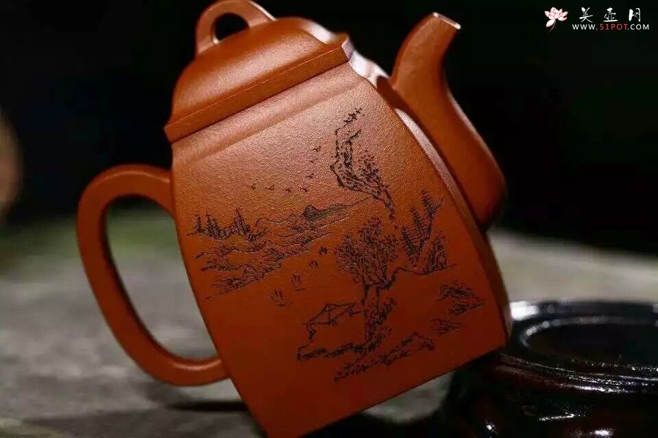 紫砂壶图片：汉方壶 - 宜兴紫砂壶网